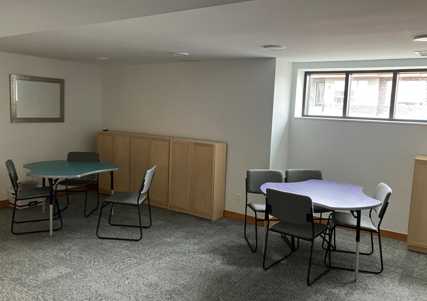 Sunday school study area