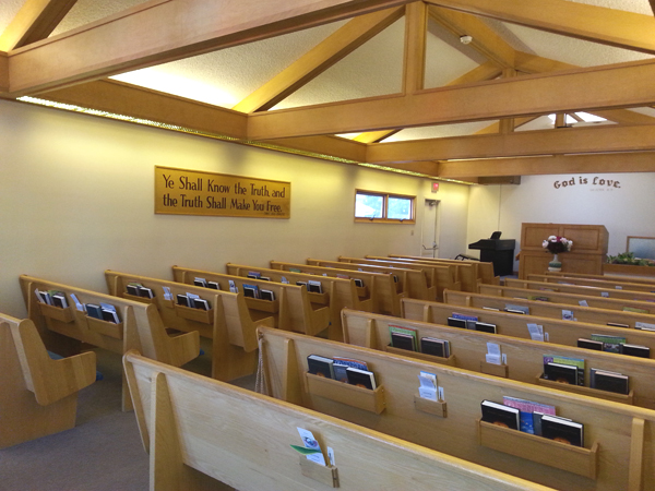 interior of Calgary church