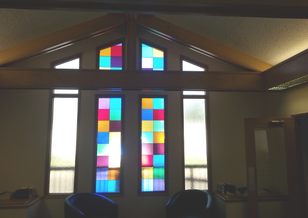 windows in Calgary church